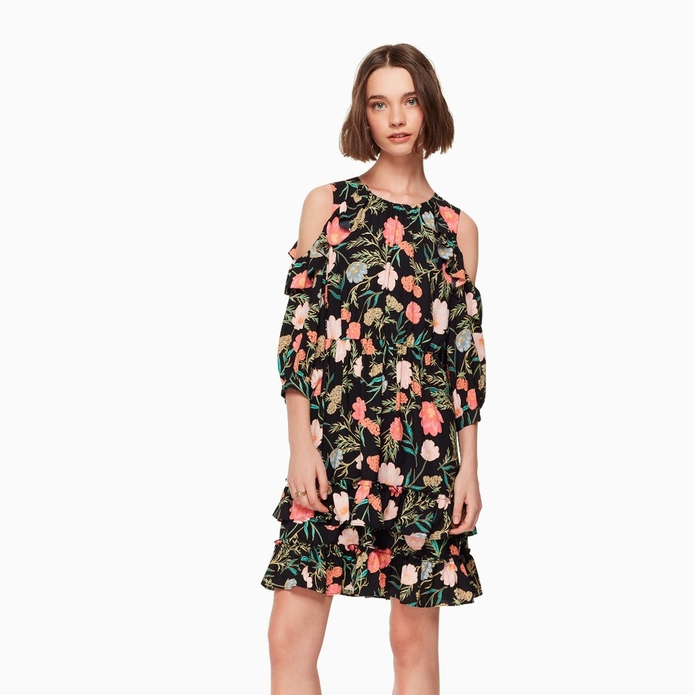 Kate Spade Blossom Cold Shoulder Dress